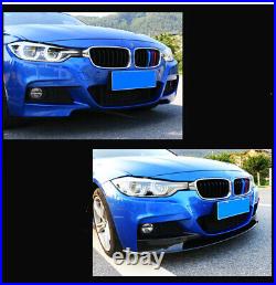Carbon Black Front Bumper Cover Lip Spoiler For 2012-18 BMW F30 3 Series M Style
