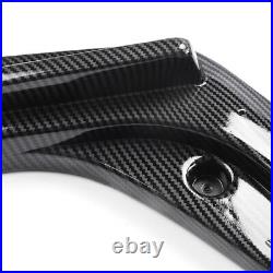 Carbon Fiber Black Bumper Diffuser Lip Spoiler Splitter For 15-20 F80 M3 F82 M4