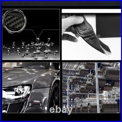 Carbon Fiber Black Steering Wheel Shift Paddles Trim For Cadillac CT4 2020-2022
