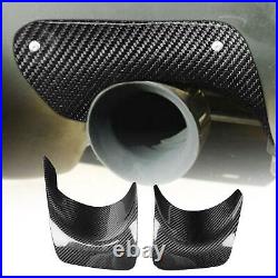 Carbon Fiber Bumper Exhaust Heat Shield Protector For 2008-2015 Evolution EVO 10