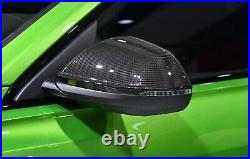 Carbon Fiber Car Side Door Rearview Mirror Cover Trim For Audi RSQ8 2020-2021 2x