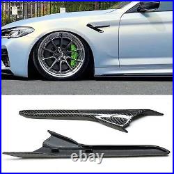 Carbon Fiber Car Side Fender Air Outlet Vent Trim Cover For BMW F90 M5 2018-2022