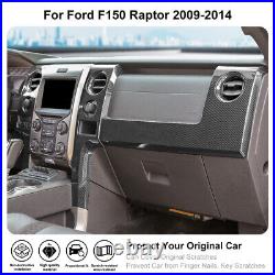 Carbon Fiber Center Console Dashboard Panel Frame Trim For Ford F150 2009-2014