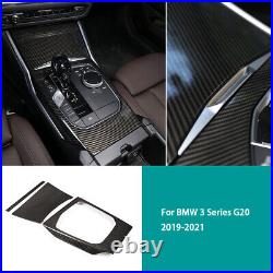 Carbon Fiber Central Console Gear Shift Cover Trim For BMW 3 Series G20 2019-up