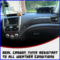 Carbon Fiber Climate Dash Control Cover Panel fit for SUBARU WRX STI 2008-2014