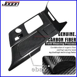 Carbon Fiber Console Water Holder Gear Shifter Panel Cover For C7 Corvette 14-19