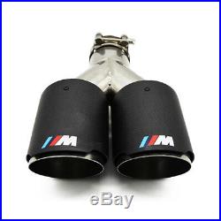 Carbon Fiber Exhaust Tips for BMW with M-POWER Muffler Pipe 63mm ID/90mm Outlet