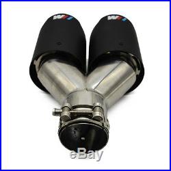 Carbon Fiber Exhaust Tips for BMW with M-POWER Muffler Pipe 63mm ID/90mm Outlet