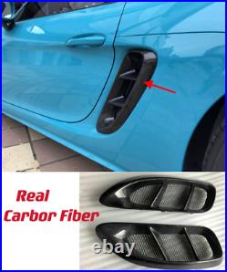 Carbon Fiber For Porsche 718 Boxster Cayman 2016-2020 Side Fender Air Vent Cover