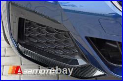 Carbon Fiber Front Bumper Fog Frame Trim Covers fits 2021-22 G30 G31 LCI M Sport