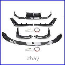 Carbon Fiber Front Bumper Lip& Rear Diffuser For BMW F80 M3 F82 F83 M4 2015-2020