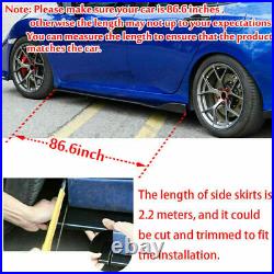 Carbon Fiber Front Bumper Lip Splitter Strut Rod Side Skirt For 3 Series E46 E90