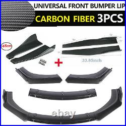 Carbon Fiber Front Bumper Spoiler Body Kit / Side Skirt / Rear Lip For Universal