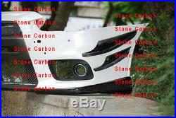 Carbon Fiber Front Canards 4pcs Fit For 08-10 Lancer EVO X 10 Front Bumper