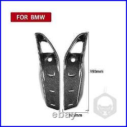 Carbon Fiber Front Fog Lamp Vent Covers Fits For BMW X5m F85 X6m F86 2014-19