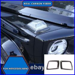 Carbon Fiber Front Hood Turn Signal Light Trim For Benz G Class W464 G63 2019+