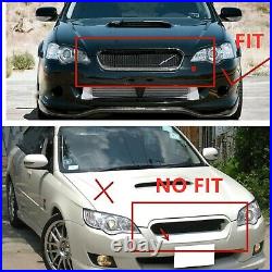 Carbon Fiber Front Mesh Grill Grille Hood Cover Kit For Subaru Legacy 2005-2007