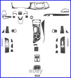 Carbon Fiber Full Interior Kit Cover Trim For Dodge Challenger 2015-2020