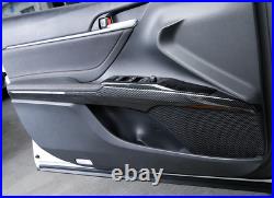 Carbon Fiber Interior Door Decor Trim 4pcs For Toyota Camry 2018-2023