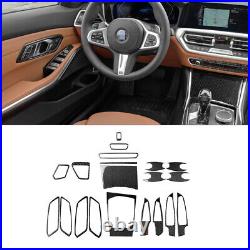 Carbon Fiber Interior Full Kit Cover Trim For BMW 3Series G20 G28 2019-2020