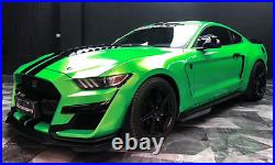 Carbon Fiber Layer Hood Scoop Vent Engine Cover GT500 Style for Mustang 2015-17