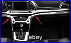Carbon Fiber Look Central Console Dashboard Panel Trim For Hyundai Elantra 17-18