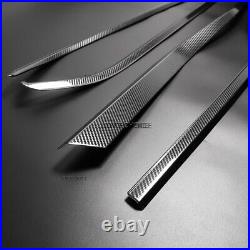 Carbon Fiber Look Window Sill Cover Trim For Ford F150 F-150 Raptor 15-20