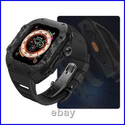 Carbon Fiber Mod Kit RM Case For Apple Watch Band 49mm Series Ultra 8 7 6 SE 5 4