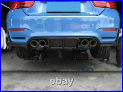 Carbon Fiber Rear Bumper Diffuser Lip BLK For BMW F80 M3 F82 M4 V Style 2014-20