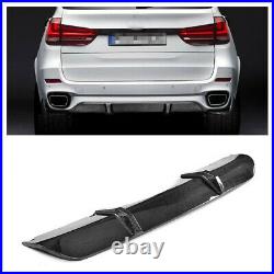 Carbon Fiber Rear Bumper Diffuser Lip Spoiler For BMW F15 X5 M Sport 2014-2018 A