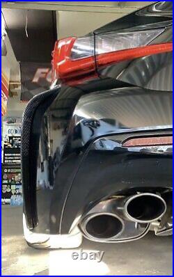Carbon Fiber Rear Bumper Extensions To Fit Lexus RCF 14-19