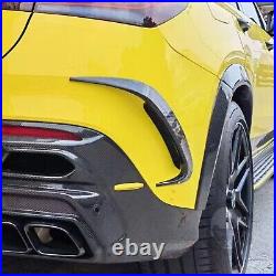 Carbon Fiber Rear Bumper Splitter Canards Fins For Mercedes Benz C292 GLE63 AMG