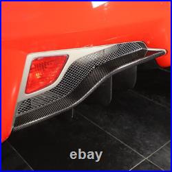 Carbon Fiber Rear Bumper Strip Protector Cover Trim For Ferrari 458 2011-2016