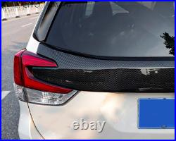 Carbon Fiber Rear Door Trunk Decoration Cover Trim For Subaru Forester 2019-2023