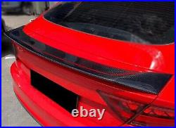 Carbon Fiber Rear Trunk Lid Spoiler Wing Black For Audi A7 S7 RS7 2013-2017 2015