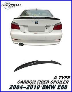 Carbon Fiber Rear Trunk Spoiler For 2004-2010 BMW 5 Series E60 Sedan Type A