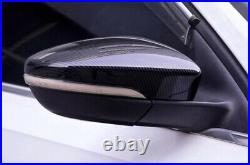 Carbon Fiber Rear View Side Door Mirror Cover For Volkswagen Jetta MK6 2012-2018