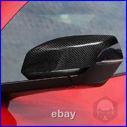 Carbon Fiber Rearview Side Mirror Cover Trim For Chevrolet Corvette C8 20-23