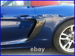 Carbon Fiber Side Vents Car Modification Side air-in-take for Porsche 981 Cayman