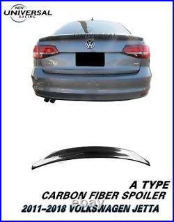 Carbon Fiber Trunk Spoiler Lip For 2011-2018 VW Volkswagen Jetta Sedan Type A