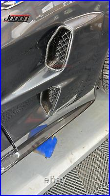Carbon Front Side Fender Vent Cover Intake For Corvette C6 ZR1 Hatchback 2005-13