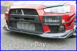 Carbon Splitter Fit For 08-17 Mitsubishi Lancer EVO 10 EVO X VS Front Lip