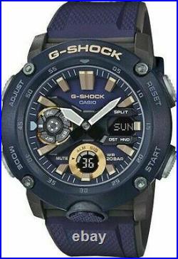 Casio G-Shock Carbon Core Guard structure Blue Ana-Digital Watch GA2000-2A