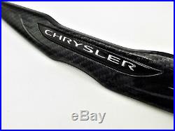 Chrysler 300 Black Carbon Fiber Rear Trunk Lid Emblem 11-19 Badge OEM Mopar Wing