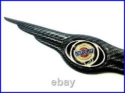 Chrysler 300 C Black Carbon Fiber Rear Trunk Lid Emblem 2005-2007 OEM Mopar Wing