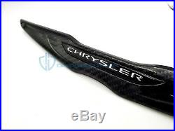 Chrysler 300 SRT8 15-18 Black Carbon Fiber Wing Emblem Front Grille Badge Mopar