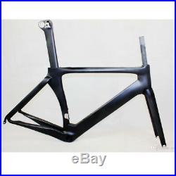 Clear Stock Carbon Fiber T800 UD Road Bike Frame bicycle frame BBright 56cm