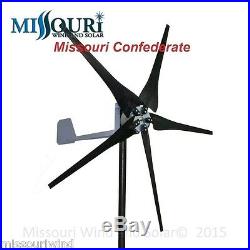DC Output Missouri Confederate 700 Watt 5 Blade 12 Volt Home Wind Turbine