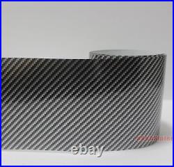 Decors Black 2D Glossy Texture Carbon Fiber Vinyl Tape Wrap Film Sticker HD