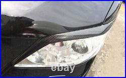 Dry Carbon Fiber Exterior Headlight Lamp Strip Trim For Toyota Camry 2007-2011